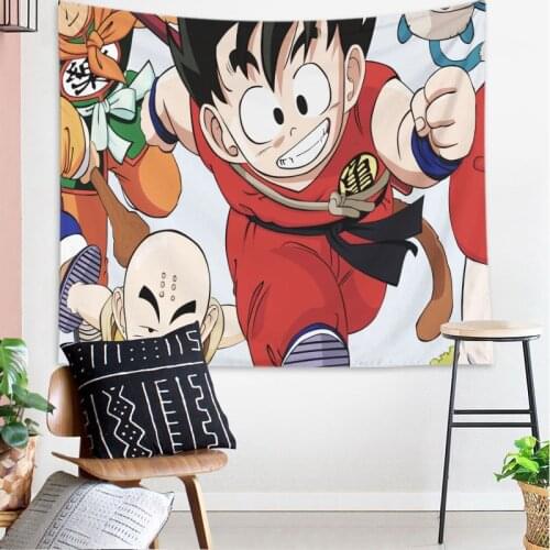 Anime DRAGON BALL tapestry wall decoration cartoon Wukong living room bedroom background cloth bedside large hanging cloth