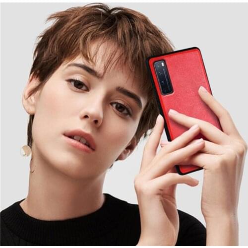 Quality Vintage Leather Case For Huawei Nova 7 7Pro 7SE Soft Back Cover Business Style Elegant