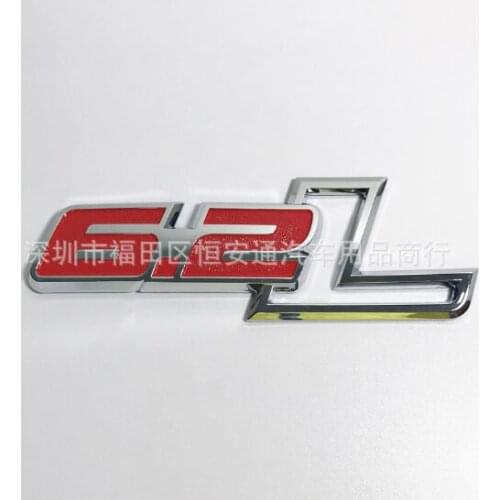 Red Chrome 6.2L Emblem Car Fender Side Badge Decal Stickers Trunk Rear 150
