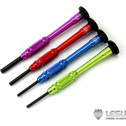 LESU 1.7 2 2.5 3 MM Hexagonal Screwdriver 1/14 Tamiya RC Tractor Trailer Dumper Truck THZH1038