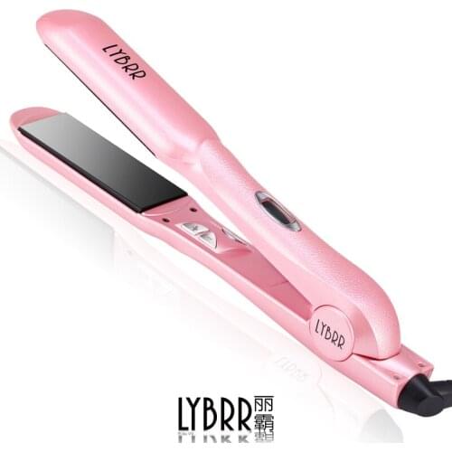 LYBRR) Wet and Dry Dual-use Ceramic Hair Straightener Does Not Hurt Hair Negative Ion Electric Splint Roll Straight Dual-use