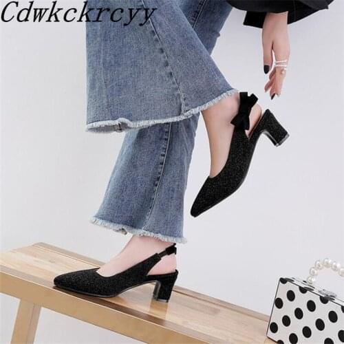 Summer New pattern fashion Cusp Sequins High-heeled Women sandals blue gules silvery black Sweet Bow banquet Women sandals 34-46