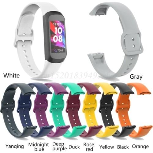 Soft TPU Watch Band Quick Release Wrist Strap for Samsung Galaxy Fit SM-R370