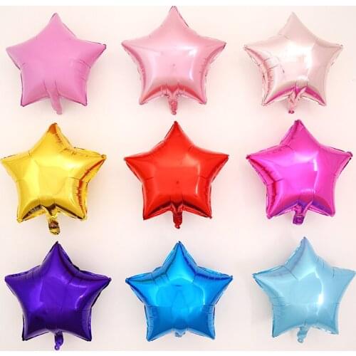 18inch Pentagram Helium Balloon 10pcs Inflatable Five pointed Star Wedding Birthday Christmas Party Kids Toy Gift JL0059