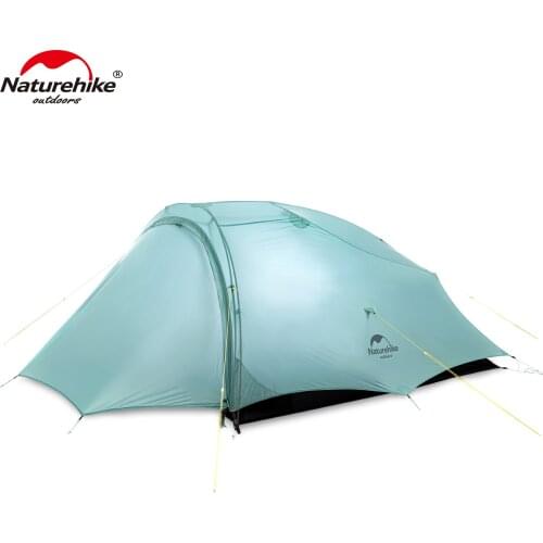 Naturehike SHARED-2 20D Nylon Waterproof Camping Tent Ultralight Portable Backpacking 2 Mans Tent for 3 Seasons NH20ZP091