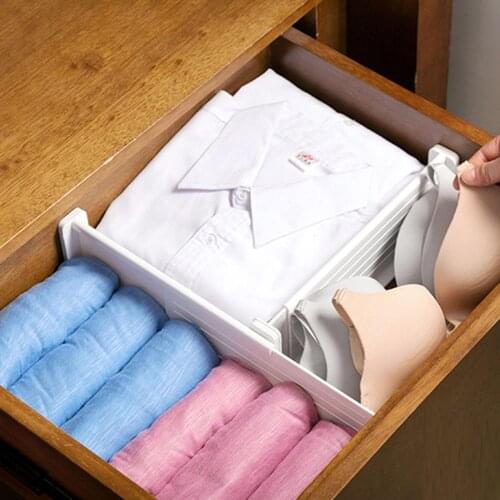 1Pc ABS Drawer Organizer Expandable Drawer Divider Partition Board Multi-Purpose DIY Kitchen Bedroom Organizer High Quality
