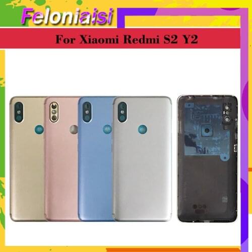 Original Housing For Xiaomi Redmi S2 Y2 Battery housing Door Back Cover Replacement Parts Case With Buttons Camera Lens