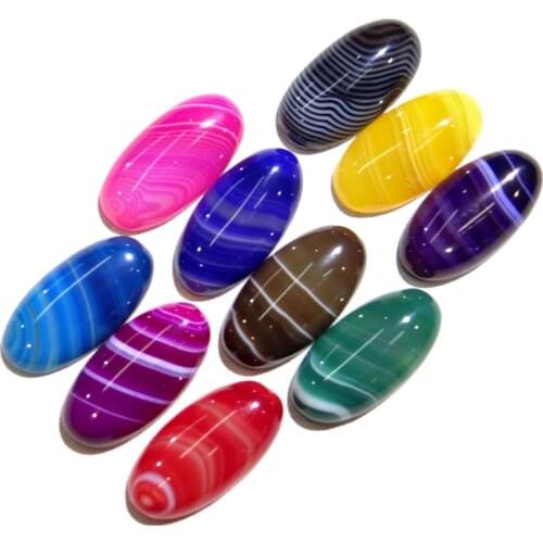 30*15mm Natural stone Turquoises Quartz crystal lapis aventurine Cabochon Pendant for diy Jewelry making necklace Accessories