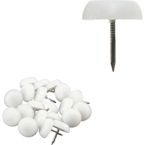 Practical 100x 14mm Felt Feet Pad Skid Glide Nail Protector Furniture Chair Table Leg