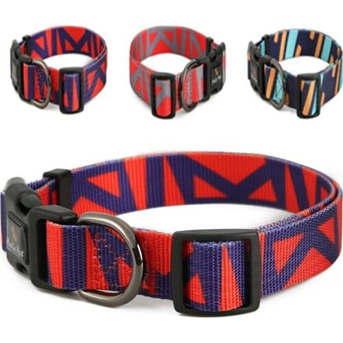 Adjustable nylon dog collar detachable pet collar for small, medium and large dogs dog training dog accessories pet accessories
