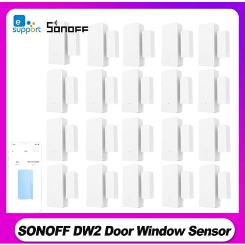 SONOFF DW2 Sensor Wifi Wireless Door Window Alarm Sensor Open/Closed Detectors Wireless Automation Anti-Theft e-WeLink APP