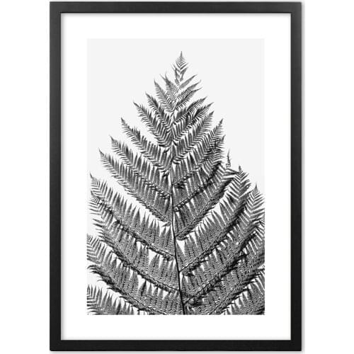 Nordic Modern Plant Leaf Silhouette Wall Art Print Paper Painting Nordic Poster And Prints Wall Pictures For Living Room Decor
