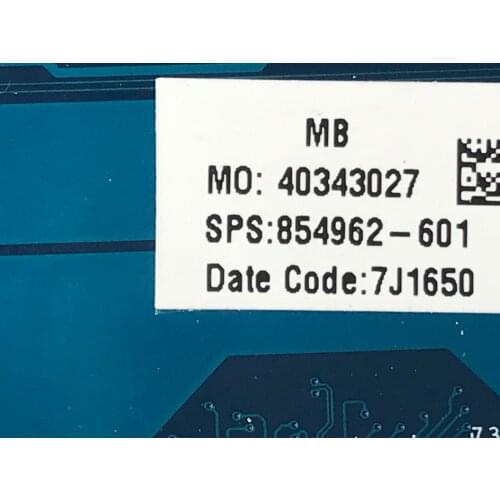 AVAILABLE. FAST SHIPPING. 854962-601 MAINBOARD FOR HP 15-BA /15Z-BA MOTHERBOARD .PROCESSOR A8-7410 (QUALIFIED OK)