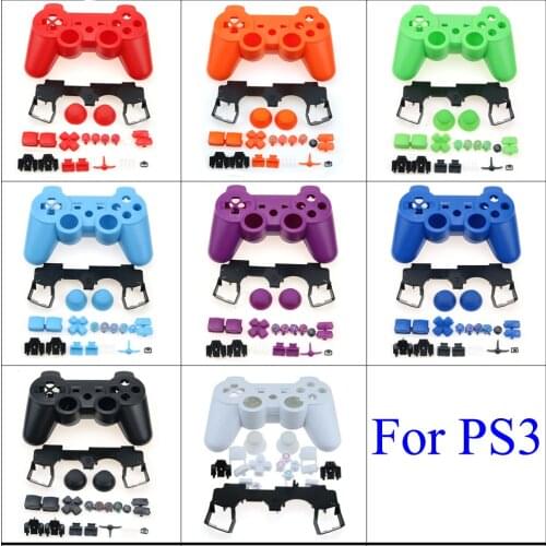 YuXi For PS3 Controller Housing shell Cover Case W/ Inner Frame Full Buttons Accesories Kit For Sony playstion 3