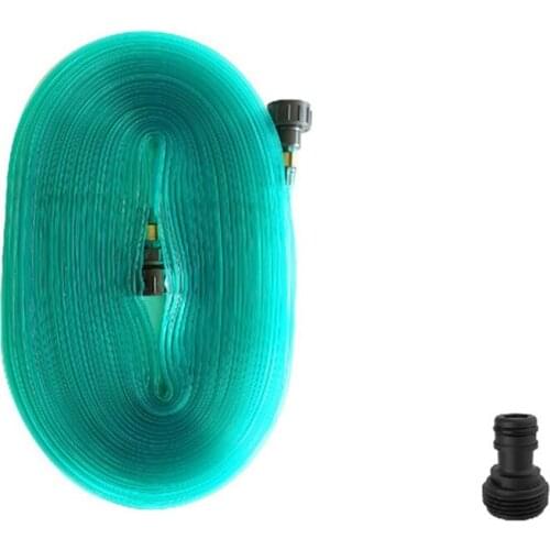 12 Meters Lawn Hose Garden Irrigation Tools PVC Hose Lawn Sprinkler Pipe with 3/4 Connector Gardening Watering Accessory