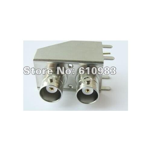 5 pieces/lot) Wholesale Dual BNC female Jack/BNC female Jack PCB board RF coax connector