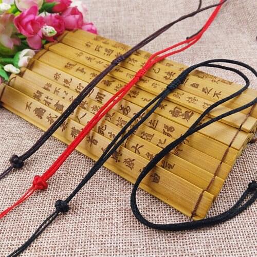5pcs Hand Knited Necklace Silk Thread Knot Cord For Pendant-One buckle flat