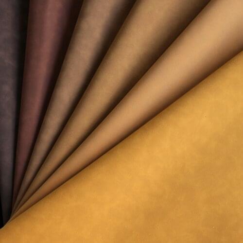 50*135cm 0.8mm Faux Suede PU Leather Fabric For Garment Waterproof Synthetic Leather Fabric DIY Sewing Material