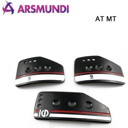 AT/MT Aluminum Car Accelerator Pedals Brake Pedal Clutch Pedals for honda WITH logo