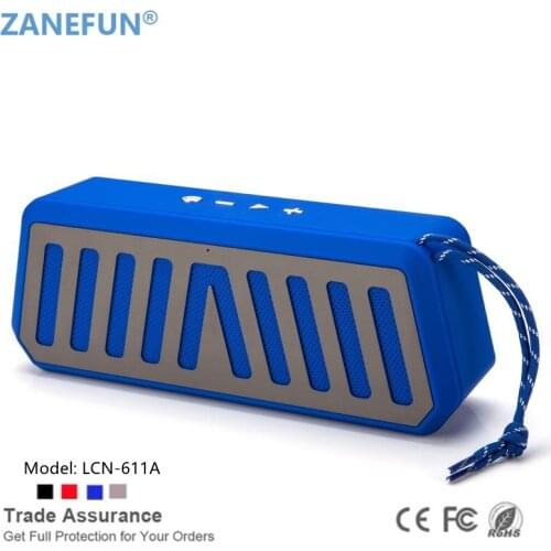 Bluetooth Speaker Portable Outdoor Loudspeaker Wireless Subwoofer 3D 10W Stereo Music Surround Support FM TF Card Bass Box 611A