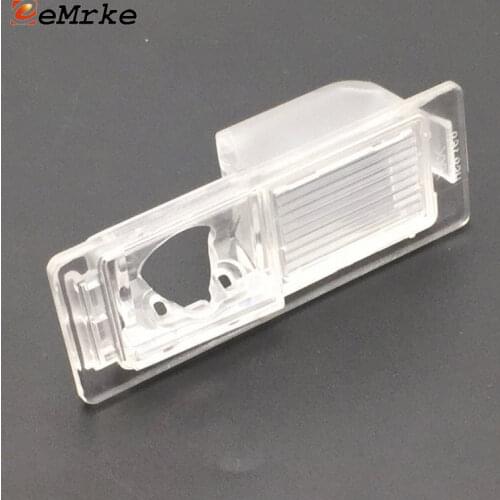 EEMRKE Car Rear View Camera Bracket Mount License Plate Lights Housing for Chevrolet Aveo Tracker Cruze Hatch/Wagon Camaro