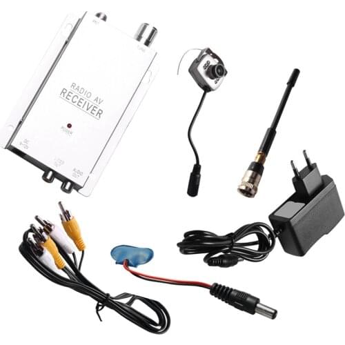 1.2G Wireless Camera Kit Radio AV Receiver with Power Supply Surveillance Home Security(EU Plug)