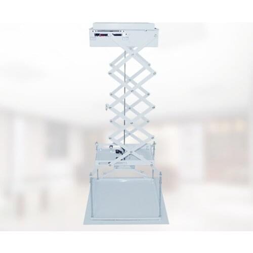 1PC 110/220V 70CM Projector Bracket Motorized Electric Lift Scissors Projector Ceiling Mount Projector Lift With Wireless Remote