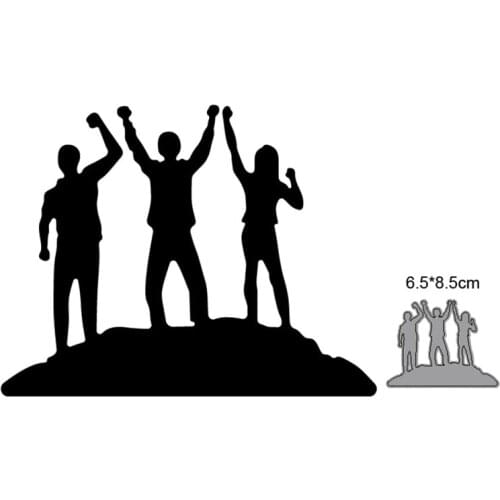 Metal Cutting Dies Cut Mold Mountain Climbing Man Decoration Scrapbooking dies Paper Craft Knife Mould Blade Punch Stencils dies