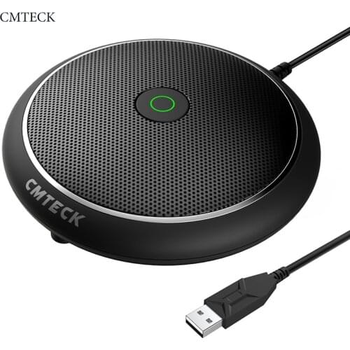 Conference Microphone, CMTECK USB Computer Microphone CM003, Mute Function, Omnidirectional Mic for Computers PC