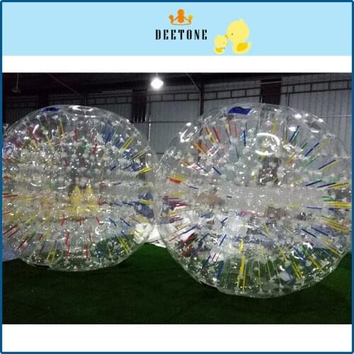 DEETONE 0.8mm 2.8m TPU Rolling Ball Bubble Football Inflatable Human Hamster Ball Air Bumper Body Ball, Bubble Soccer Zorb