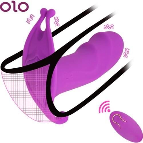 OLO Wearable Panties Vibrator 10 Speed Wireless Remote Control Dildo Vibrator Vagina Clitoris Stimulator Sex Toys for Women
