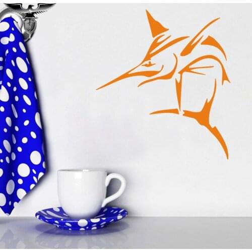 EmpireYing 3 Size 8 Colors Creative Animal Cartoon Car Sticker Tribal Totem Marine Flying Fish Decor Hollow Carved Vinyl Decals