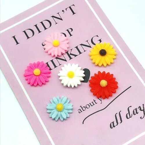 6pcs Medical PVC Colorful Kid Shoes Charms Flat Black Flowers Jewelry Decoration Making Accessories Fit Bracelet Findings