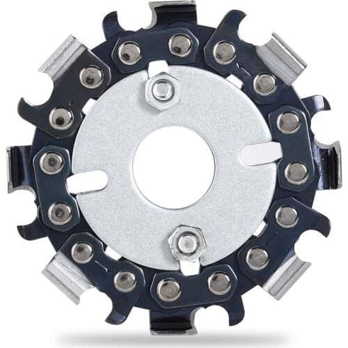 Wood Carving Cutting Disc For Angle Grinder Woodworking Chain Plate Disc Angle Grinding 16mm 2.5 Inch Heavy Duty 2-in-1