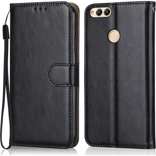 Folio Luxury Leather Case for On On Huawei Honor 7X BND-L21 Wallet Stand Flip Case Phone Bag