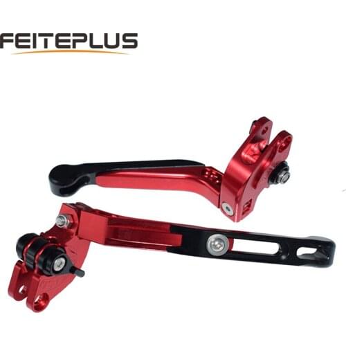 CNC Aluminum Alloy Adjustable Motorcycle Brake Clutch Levers Master Cylinder Clutch Lever For ATV Sport Bike Street Bike Scooter