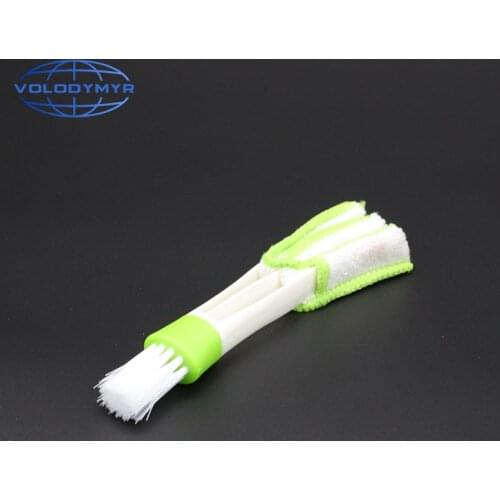 Detailing Brush Double End Air Vent Mini Polyester Fiber Car Cleaning Tools Car Clean Auto