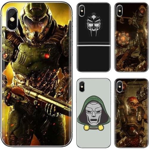 For Xiaomi poco X3 nfc F2 Pro M3 Mi 5X 6X Max Mix 1 2 2S 3 Mi5 Mi6 Mi3 Mi4 Silicone Skin Cover Doom-cool-C-skull-game