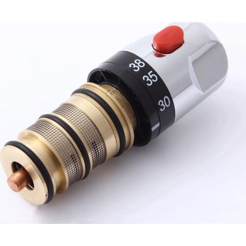 Brass Thermostatic Mixing Valve Temperature Control Ceramic Valve for Solar Water Heater Valve Parts Ceramic Cartridge