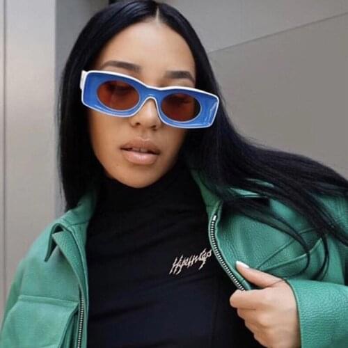 Trendy New Square Sunglasses Women Men 2019 Summer Luxury Brand Designer Red Blue Yellow Clear Fashion Frame Sun Glasses UV400