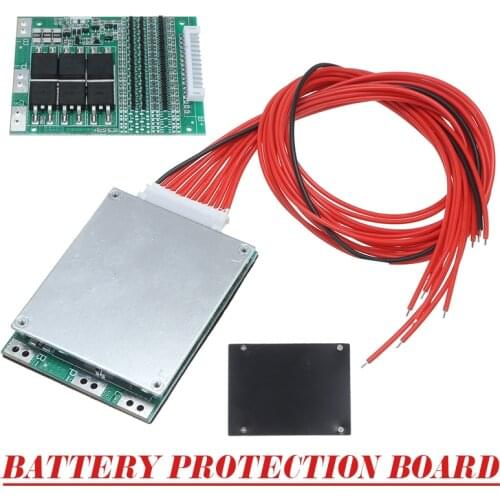 1pc 13S 35A 48V 18650 Li Ion Battery BMS PCB Circuit Protection Board with Balance High Quality Batteries Pack Accessories