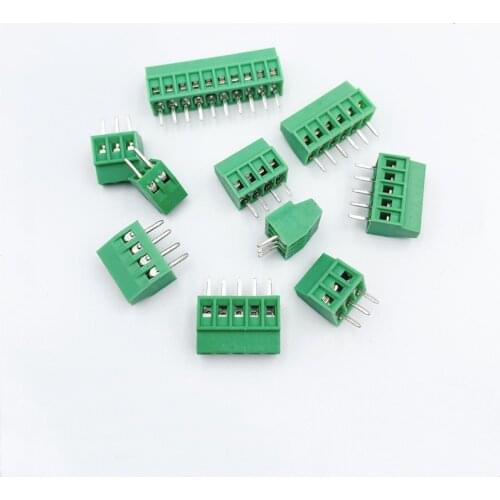 10PCS/Lot KF128-2.54MM PCB Screw Terminal Blocks Connector 2P 3P 4P 5P 6P 7P 8P 9P 10P 12P