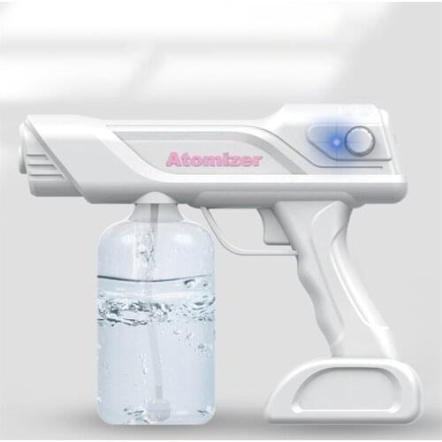 1000ML Disinfection Atomizer Wireless Handheld Blue Light Nano Alcohol Disinfection Spray Gun Steam Diffuser Home Office School
