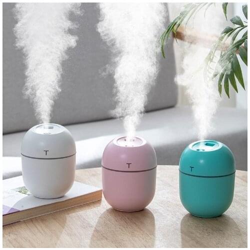200ML Mini Ultrasonic Air Humidifier Romantic Light USB Essential Oil Diffuser Car Purifier Aroma Anion Mist Maker With LED Lamp