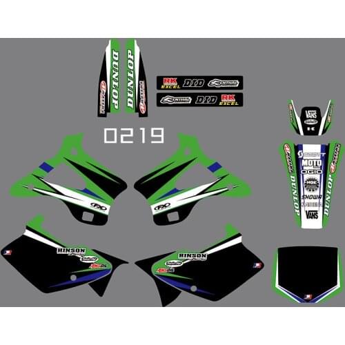 3M0219 motorcycle Team Graphic & Backgrounds Decal Stiker Kits for Kawasaki KX125 KX250 1994-1998 dirt bike sticker for Kawasaki