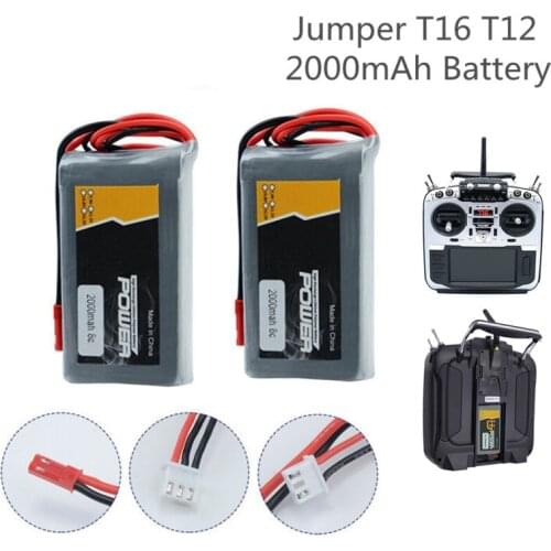 Lipo Battery for Jumper T16 T12 Open Source Multi-protocol Radio Transmitter 7.4v battery 2S 7.4V 2000MAH Lipo Battery
