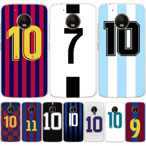 Number 10 Football Casings Hull Bags Phone Case For Moto Motorola G7 G8 G9 Power E6 G6 G5S E5 G5 E4 G4 EU Plus Play One Action C