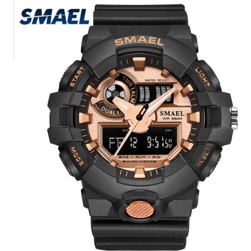 Men Sports Watches SMAEL Luxury Brand Camouflage Military Watches Digital LED Waterproof Wristwatches Shock Relogio Masculino