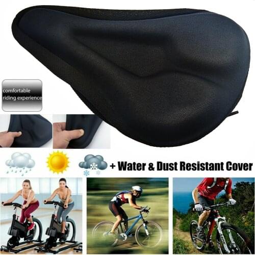 Bicycle Seat Breathable Bicycle Saddle Seat Soft Thickened Mountain Bike Bicycle Seat Cushion Cycling Gel Pad Cushion Cover
