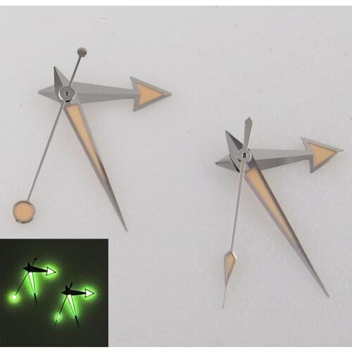 Green Luminous Orange Watch Hand Needles fit NH35A NH36A 7S26 4R35 4R36 ETA 2824 2836 MIYOTA 8215 8205 821A